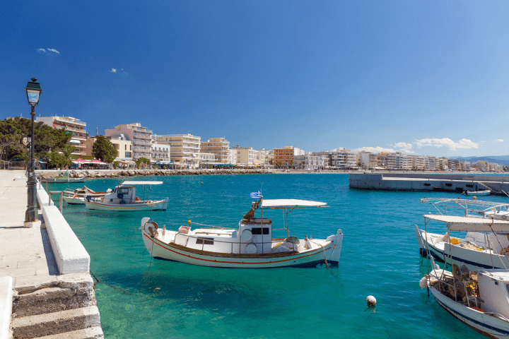 the picturesque port in Loutraki
